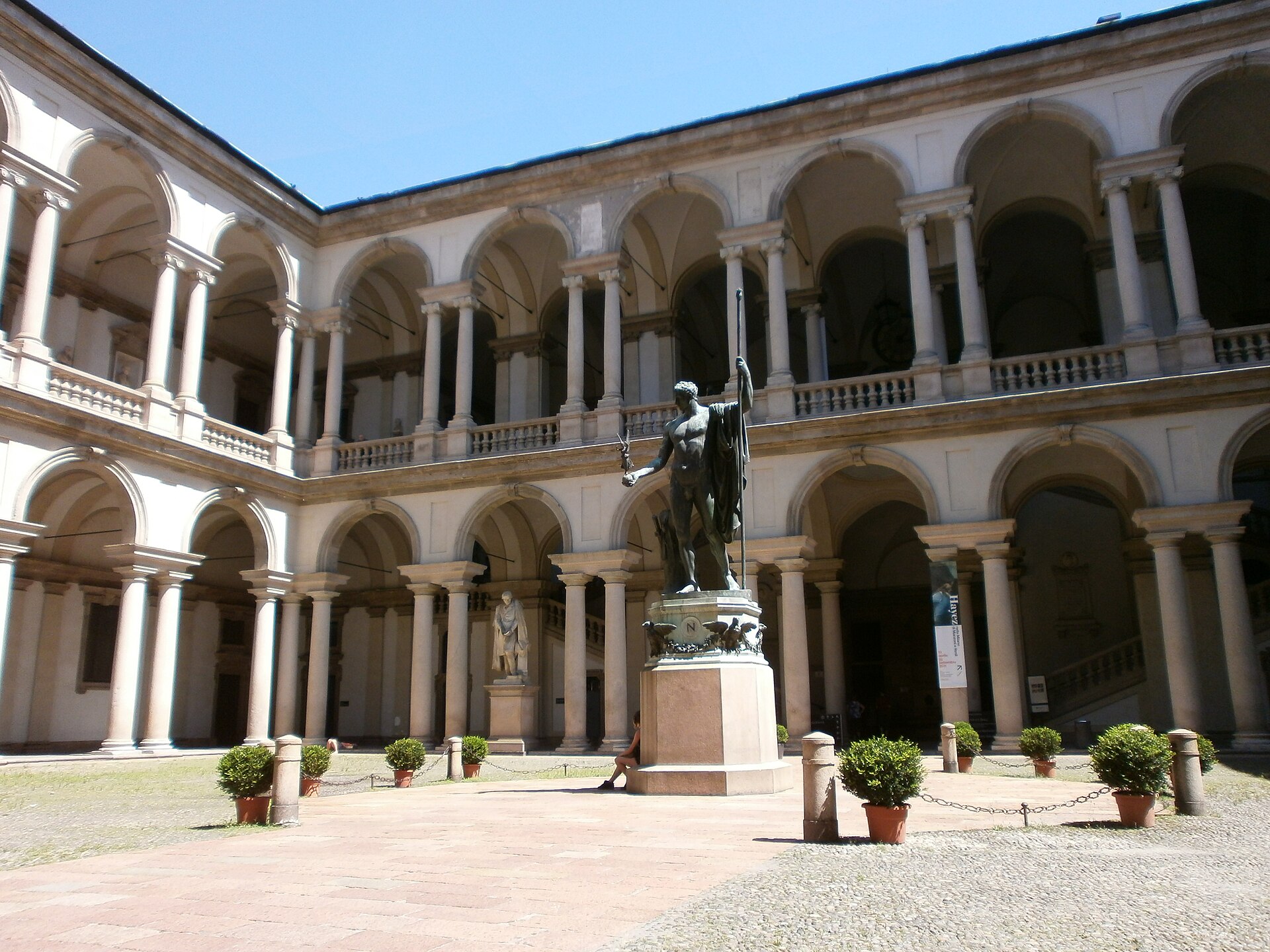 Cortile della Pinacoteca di Brera