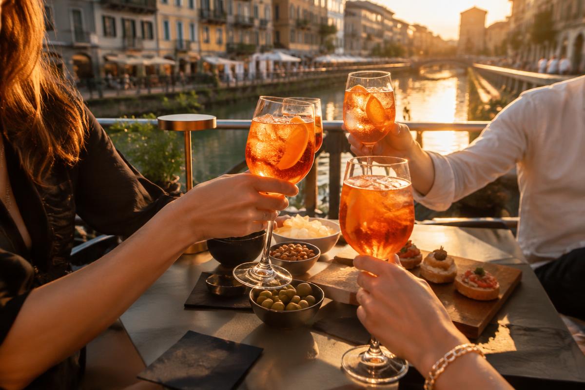 Aperitivo sui Navigli (immagine illustrativa)