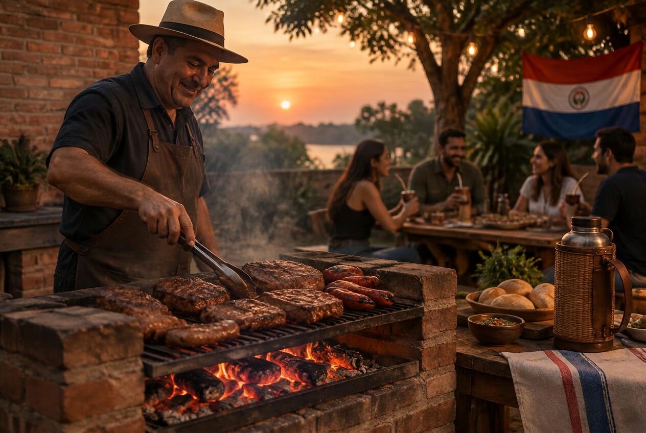 Reunión alrededor del asado (imagen ilustrativa)
