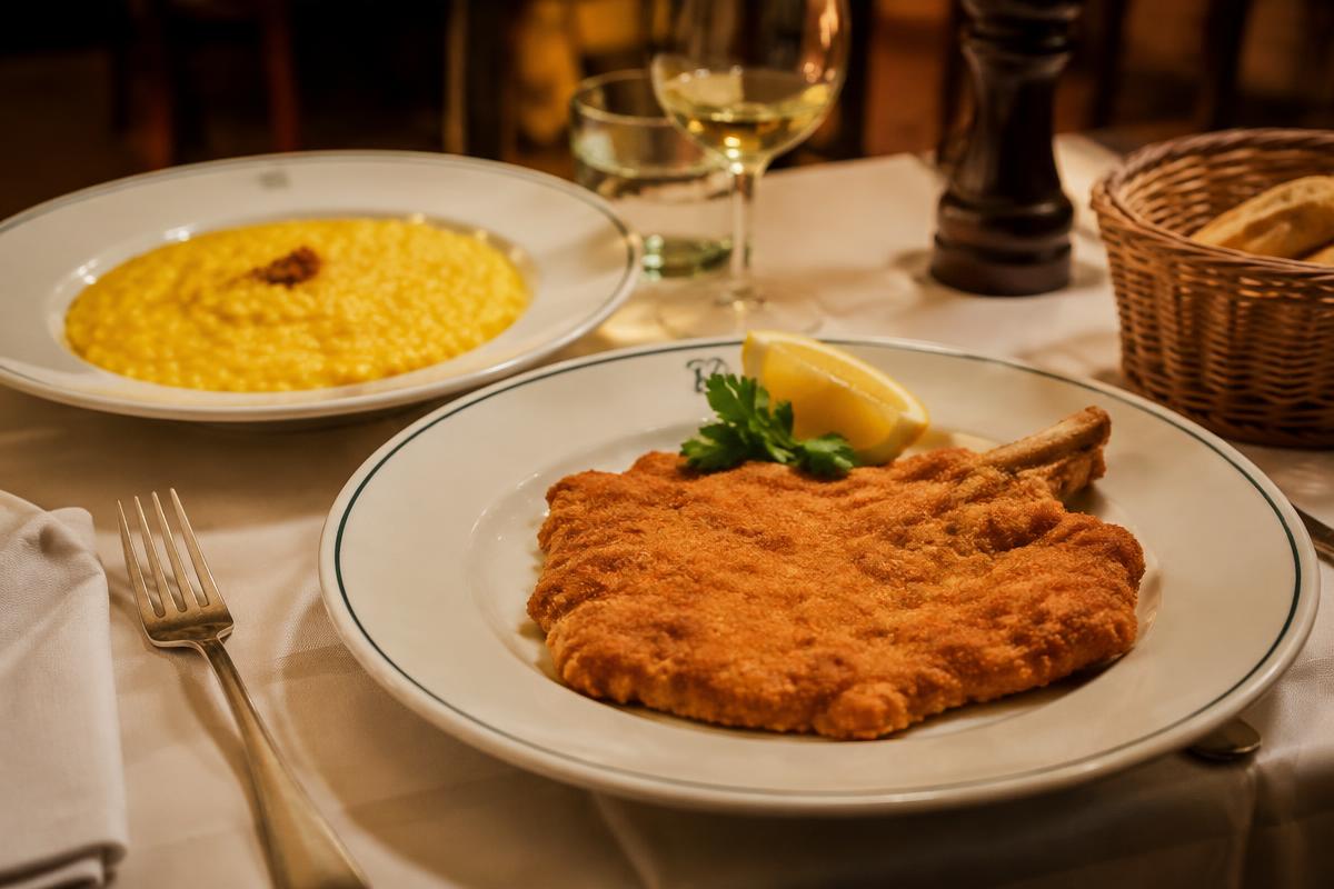 Risotto e cotoletta (immagine illustrativa)