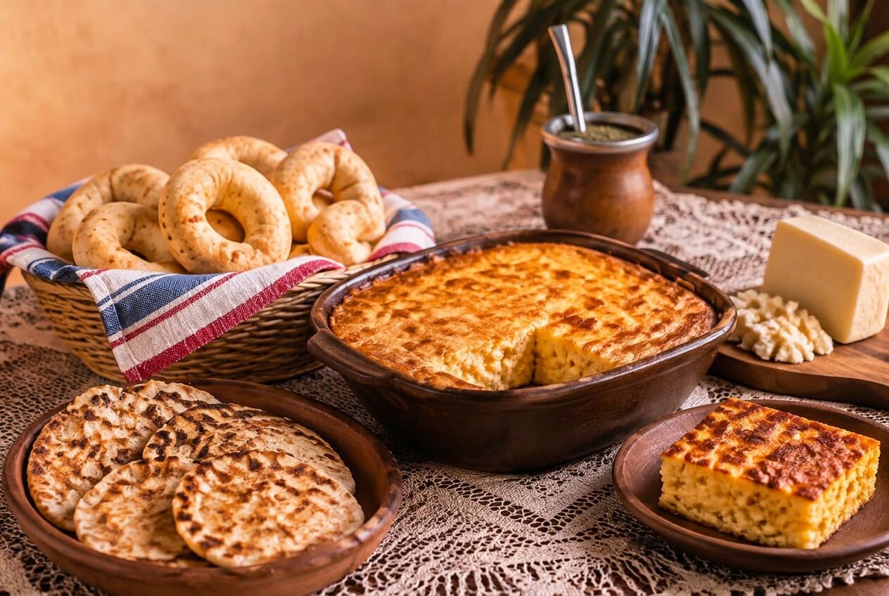Chipa, sopa paraguaya y mbejú (imagen ilustrativa)